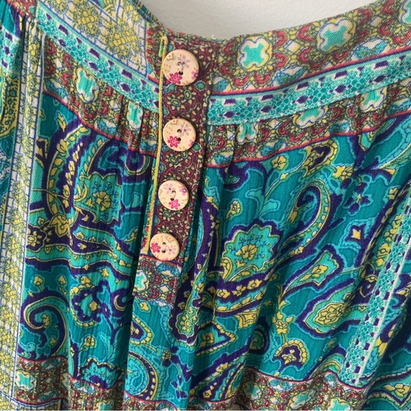 Floral Print Ruffle Hem Y2K Midi Sun Dress - Picture 8 of 14